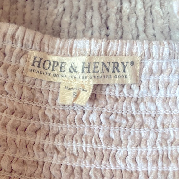 Hope & Henry Gingham Jumpsuit, Organic Cotton Ruched Back Ruffle Straps 8 - Picture 3 of 6